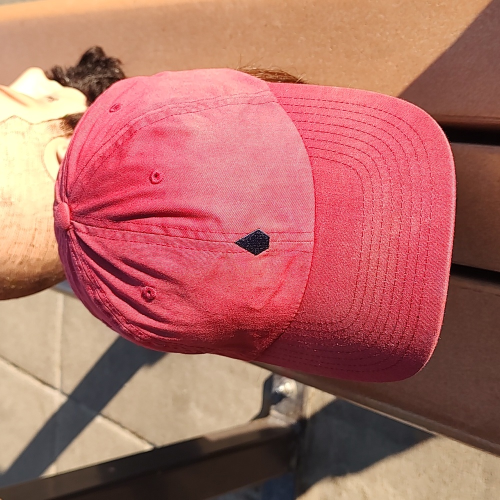 Volcom Stone Tech Delta Hat Red Cap Embroidered B… - image 1